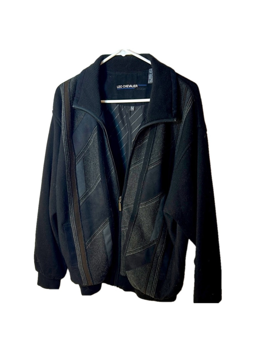Leo Chevalier wool and acrylic blend men’s shacket size large jacket